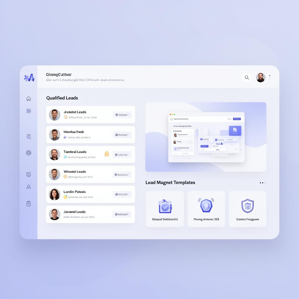 AI-powered lead generation dashboard