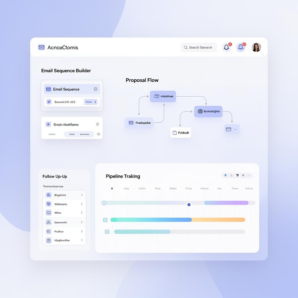 Email automation and pipeline tracking dashboard