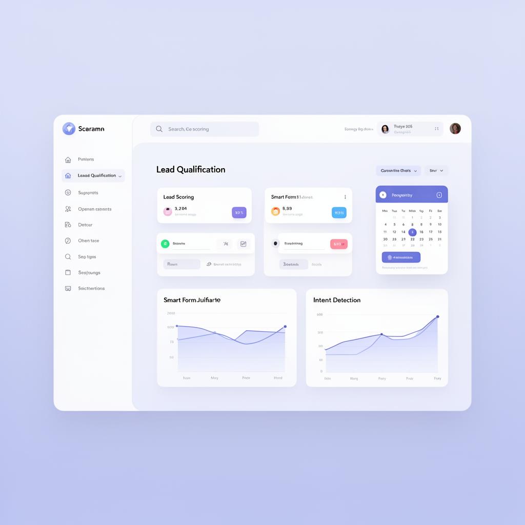 Lead qualification and scoring dashboard